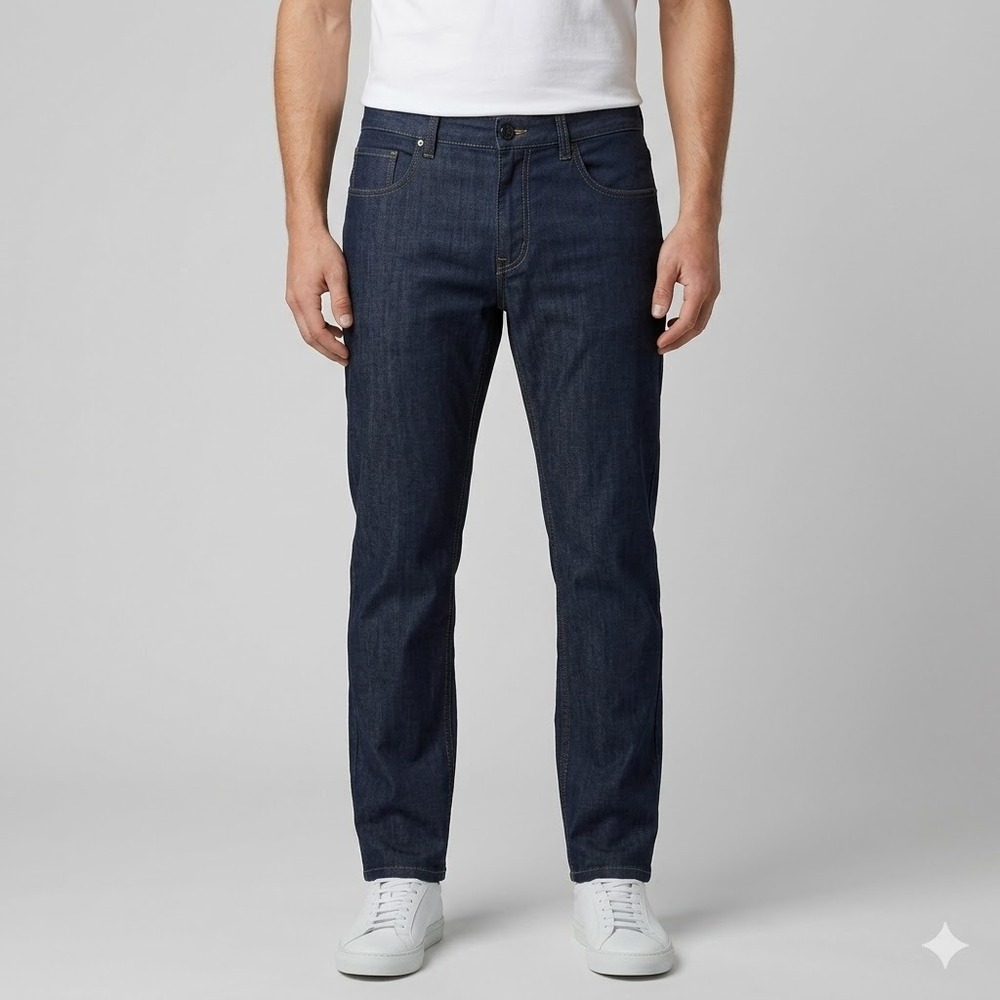 Hugo Boss Mens Dark Indigo Lightweight 5-Pocket Denim Pants Size 38R